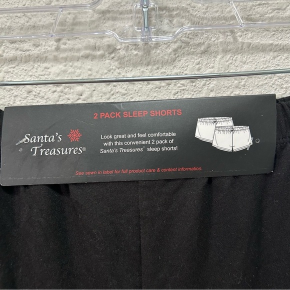 Santa's Treasures Dog Christmas Themed Pajama Sleep Shorts 2PK NWT Small - Picture 4 of 5